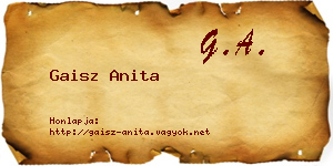 Gaisz Anita névjegykártya